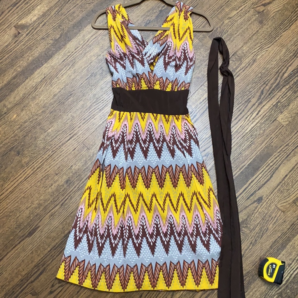 EUC•Unique Multi Colored Twisted Dress